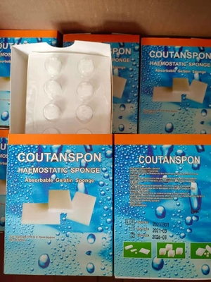 Esponja dentária hemostática absorvente de gelatina