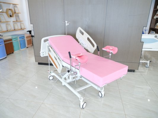 Cama de exame ginecológico manual com placa traseira ajustável