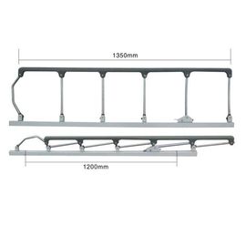 A instalação fácil de aço inoxidável de nylon dos acessórios dobráveis da cama de hospital dos trilhos laterais