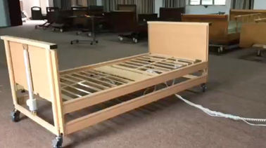 Cama de nutrição elétrica do assistência ao paciente do atuador linear da cama da assistência ao domicílio da cama do quadro de madeira