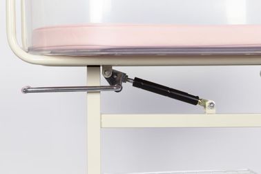Cama de bebê móvel cor-de-rosa do hospital do berço, berço de bebê recém-nascido do hospital com bacia do ABS