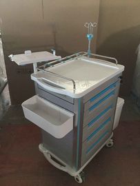 Carro médico de aço inoxidável do trole, entrega da droga do trole da emergência de Icu do hospital