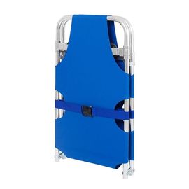 Azul paciente da maca de dobradura da emergência da ambulância da liga de alumínio