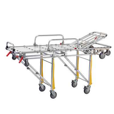Cama médica do trole da ambulância da segurança 90cm da emergência ajustável