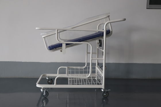 Cama infantil do hospital transparente ajustável móvel da bacia do bebê do ângulo
