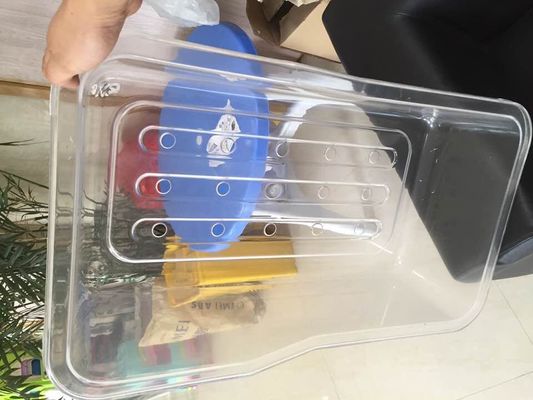Material transparente da bacia do bebê do hospital dos acessórios da ucha para bebês