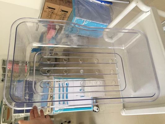 Material transparente da bacia do bebê do hospital dos acessórios da ucha para bebês