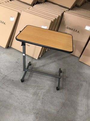 Tabela de superfície Tiltable de Tray Table Over Bed Food da cama de hospital de 700mm 1010mm