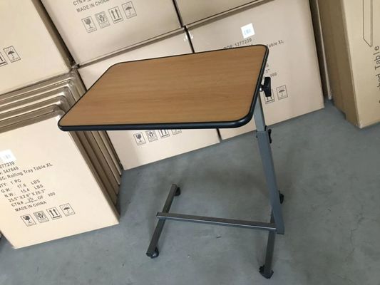 Tabela de superfície Tiltable de Tray Table Over Bed Food da cama de hospital de 700mm 1010mm