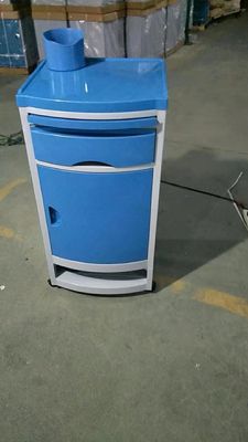 Armário material da cabeceira do ABS de Ward Room Hospital com pé Bule