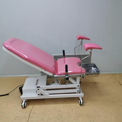 Rosa obstétrico especial da cor da cama da ginecologia obstétrico elétrica da cama