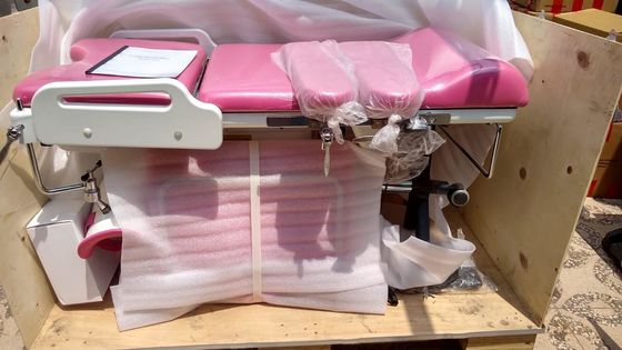 Cama de maternidade gynecological do rosa especial do hospital para a tabela de funcionamento gynecological