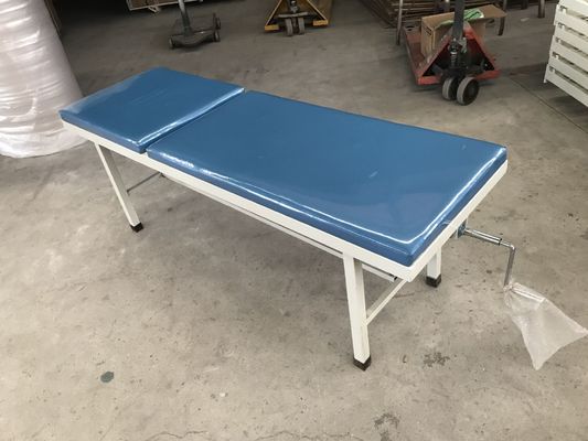 Azul simples de pulverização de aço da cama do exame do sofá manual do exame médico