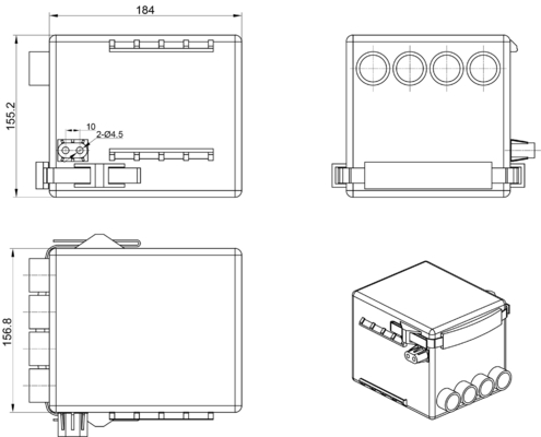 Controlador SMPS do atuador linear do dever da luz do Abs 36VDC para a cama médica