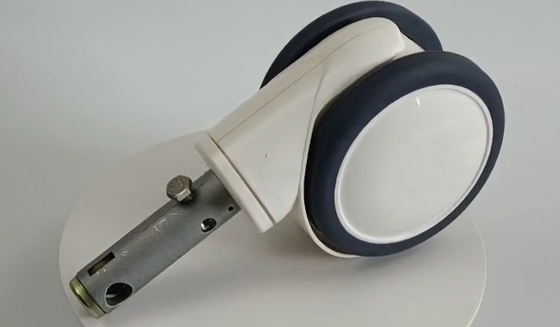 6 de centro polegadas de rodízio médico do controle rodam o branco material de TPR