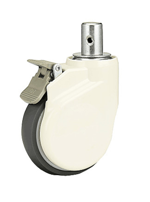 ABS médico branco TPR dos rodízios da cama de hospital de 5 polegadas material para hospitais