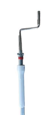 Punho aluído médico de metal branco do balancim para a cama de hospital manual