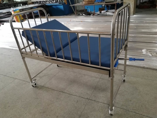 Cama de hospital infantil material de aço inoxidável médica