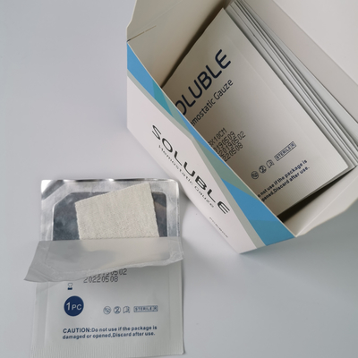 Material branco da celulose carboxymethyl da gaze hemostatic médica