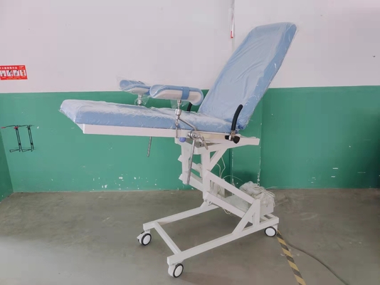 Cor azul médica da tabela elétrica da entrega obstétrico