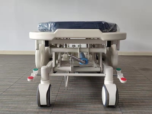 Transportador azul ajustável da emergência do hospital da altura ajustável