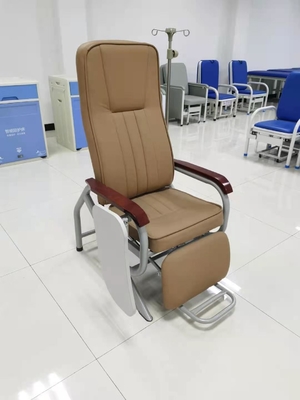 Dobre livremente o material marrom ajustável do plutônio da cadeira da infusão do hospital